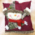 Christmas throw pillow purple Santa Claus throw pillow with velvet edge Christmas decoration interior decoration