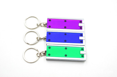 Key chain, square light, LED square light, custom LOGO gift promotion electronic light.