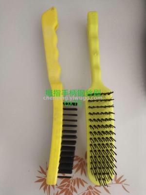 Steel wire brush derusting Brush fish scale Brush cleaning wood handle plastic handle Steel wire Brush wholesale