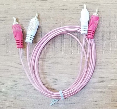 AV cable 2RCA-2RCA transparent