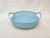 Fashionable and multi-purpose fruit basin, dry fruit tray, candy tray, round storage basket with handle