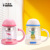 Korean genuine cup bear new double deck glass portable water cup creative cat handle warming hands in summer and winter