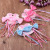 5 Yuan Shop Ornament Children Baby Barrettes Ribbon Tassel a Pair of Hairclips Colorful Modeling Princess Hair Updo Clip