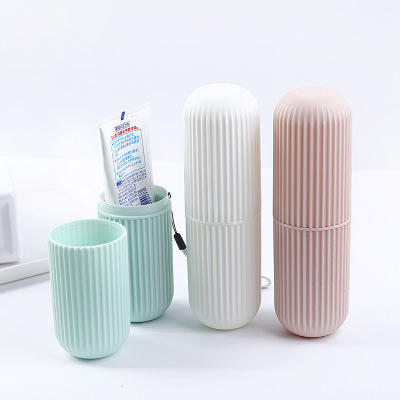 6015 Travel Portable Couple Toothbrush Case Mouthwash Teeth Brushing Cup Creative Plastic Toothpaste Tooth Brushing Utensil Storage Box