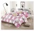 A four-piece quilt set with a simple three-piece bed sheet with fashionable stripes