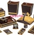 Hongxiang five-star hotel guest room leather customized note clip this shoe basket tray hotel club restaurant supplies