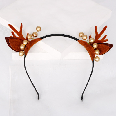 Korean creative Christmas antler headdress headband headband hair clip 2018 new mori female elk hair clip 2018 new mori female elk hair clip 2018
