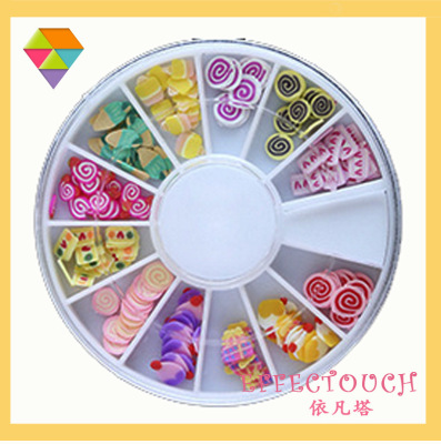 EBay Hot Sale Nail Ornament Mobile Phone Beauty Japanese Style Nail Beauty DIY Jewelry Nail Patch Pearl Polymer Clay