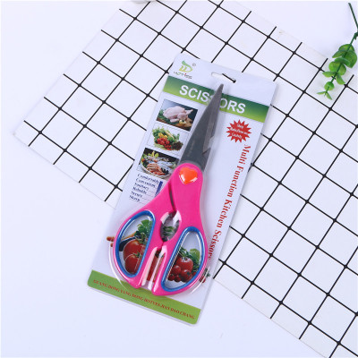 Kitchen multi - functional household scissors, a strong chicken ipads food food roast meat cutting stainless steel scissors