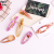 Hair clip Korean female net red with wide duck mouth clip INS style retro texture oval alloy word clip clip bangs clip