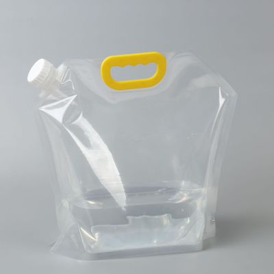 Folding water bag portable plastic bag outdoor water bag windproof bag beer bag liquid bag 5L stock supply