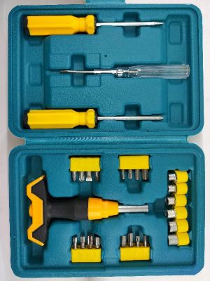 Multi-purpose screwdriver for hardware tool set multi-specification screwdriver can be replaced with t-type screwdriver