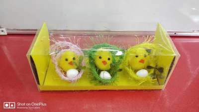 The Factory Supplies a Series of Products Such as Easter Flocking Chickens, Rabbits, Foam Eggs, Easter Baskets, Etc.