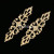 DIY Ancient Style Han Chinese Clothing High-Grade Pure Copper Hairpin Step Shaking Head Hair Accessory Material Brass Long Shape Laminate