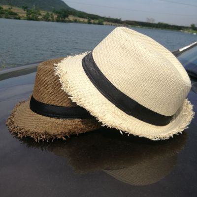 Korean Style Wide Brim Hat Bucket Hat Top Hat Sun Hat Beach Hat Couple Raffia Hat Brim Hat Factory Direct Supply