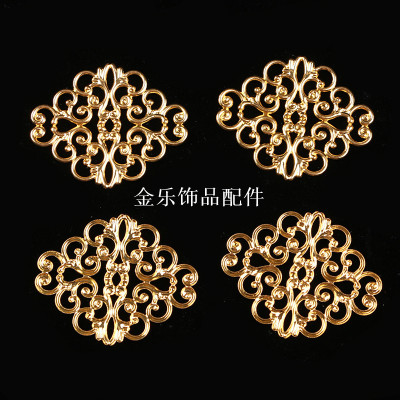Antiquity Hair Clasp DIY Jewelry Accessories Materials Copper Base Cloud Pattern Laminate Hairpin Material