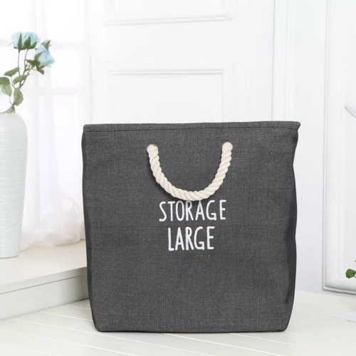 korean eva storage box large foldable storage basket cotton string handle laundry bucket thickened double layer