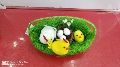 The Factory Supplies a Series of Products Such as Easter Flocking Chickens, Rabbits, Foam Eggs, Easter Baskets, Etc.