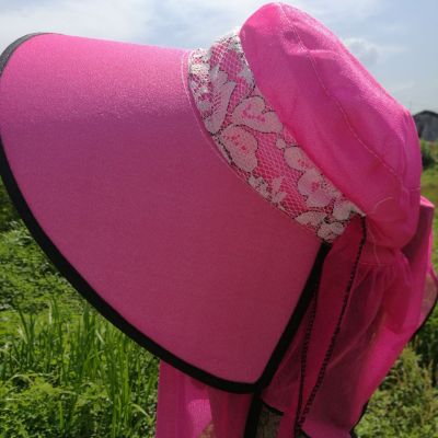 New Spring and Summer Women's Sun Hat Outdoor Cycling Sun Protection Sun Hat Electric Car Big Brim Hat UV Protection Factory