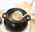 Kitchen wheat j straw spoon slotting spoon two in one environmental protection tableware hot pot dual purpose spoon