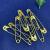 Supply Length 75mm Iron Gold Large Pin, Metal Safety Pin Ornament Accessories