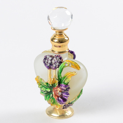 High-End Enamel Hand Painting Personalized Perfume Bottle Packing Glass Empty Bottle 25ml for Girlfriend Girlfriend Gifts