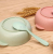 Wheat straw rice bowl for children degradable environmental protection bowl spoon set tableware with small handle gift