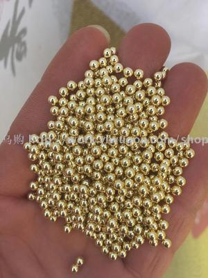 Manufacturers direct marketing carbon steel ball plating brass 3mm copper plated steel ball jewelry toy steel ball