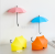 Creative umbrella sticky hook no trace no nail cute little sticky hook door after sticky hook wall hanging hook 3 sets