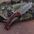 Mahogany multifunctional field survival and rescue tool home sharp fruit folding knife