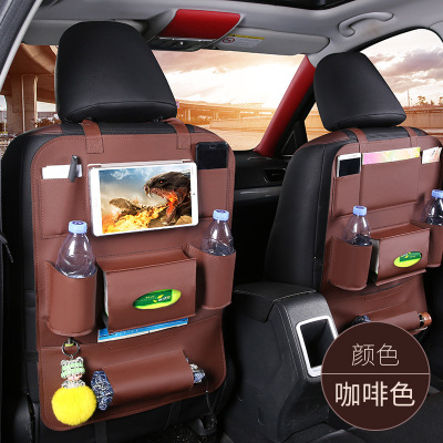 Car Accessories Leather Auto Seat Pocket Storage Bag Multifunctional Car Leather Car Seat Organizer