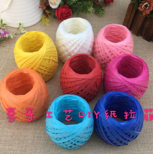 factory wholesale direct sales 50m raffia. bandage rope， braided rope
