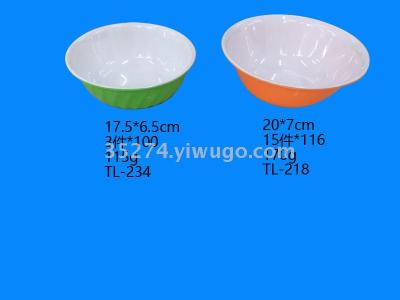 Amine bowl Amine tableware Amine color bowl double color bowl run all corners of the country spread hot style