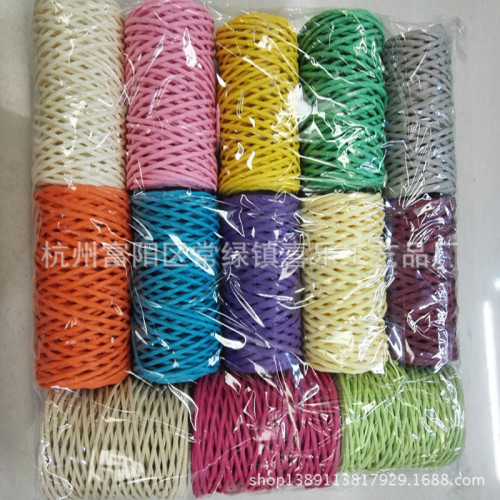 factory direct sales environmental protection woven paper rope no iron wire paper rattan special woven basket box size 30