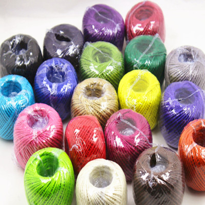 Factory Direct Sales Color Jute Rope, Vintage Material, DIY Handmade Material, 2 Shares 50 M