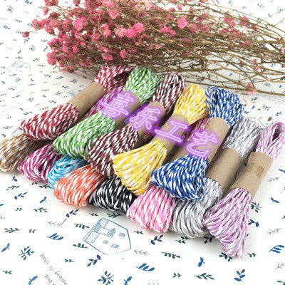 Handmade Products, two-color thick paper rope 3.5mm thick,10 meters a piece