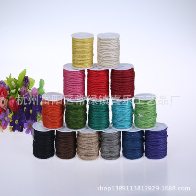 4 Strands Colored Hemp Rope DIY Material, Handmade Material