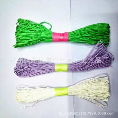 1mm30 M Single-Strand Color Environmental Protection Paper String Kindergarten DIY for Hat Knitting Crochet Material