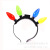 3035 Amazon Hot Selling Luminous Bulb Headband Led 6 Function Headband Luminous 4 Head Bulb Hair Accessories