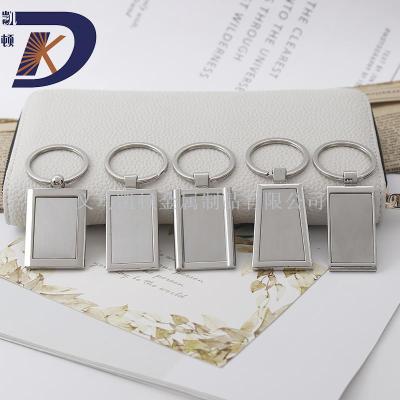 Manufacturers customized single card key chain creative zinc alloy gift key chain custom metal key chain pendant