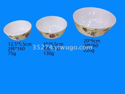 10. Ceramic decal bowl large stock