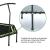  50'' Fitness Trampoline, Silent Mini Trampoline with Adjustable Handrail, Indoor Rebounder for Adults and Kids, Perfect