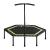  50'' Fitness Trampoline, Silent Mini Trampoline with Adjustable Handrail, Indoor Rebounder for Adults and Kids, Perfect