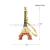 Cross-border hot style vintage exquisite gift metal pendant creative Eiffel Tower key chain diy accessories