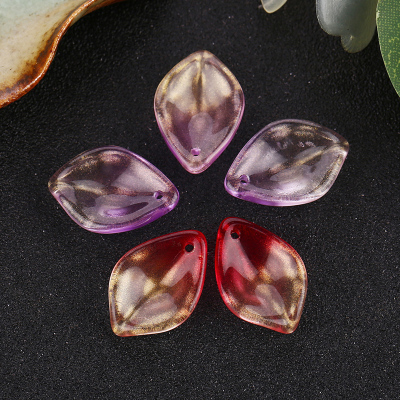Tianhe glass portable Czech epiphyllus with golden pink rose petal diy accessories variety