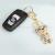 Chinese Style Creative Three-Dimensional Tiger Alloy Rhinestone Keychain Chinese Zodiac Tiger Girls' Bags Hanging Ornament Small Gift