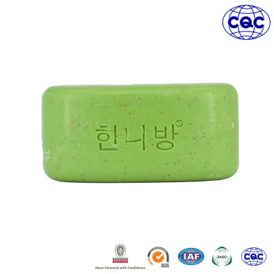 Export Korean Household Nude Soap Olive Essential Oil Anti-Aging Soap Containing Exfoliating Particles Beauty Soap