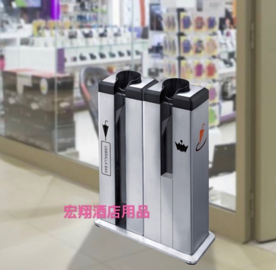 Lobby automatic umbrella bag rack stainless steel single-double head shopping mall self-service umbrella bag machine