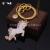 Korean creative exquisite unicorn key chain cute cartoon pony metal key chain personality gifts