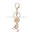 Manufacturers direct diamond cat key ring creative diamond cat gift pendant fashionable lady bag pendant